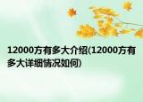 12000方有多大介绍(12000方有多大详细情况如何)