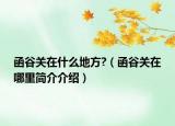 函谷关在什么地方?（函谷关在哪里简介介绍）