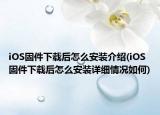 iOS固件下载后怎么安装介绍(iOS固件下载后怎么安装详细情况如何)