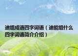 迪组成语四字词语（迪能组什么四字词语简介介绍）