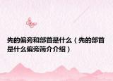 先的偏旁和部首是什么（先的部首是什么偏旁简介介绍）