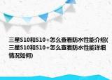 三星S10和S10+怎么查看防水性能介绍(三星S10和S10+怎么查看防水性能详细情况如何)