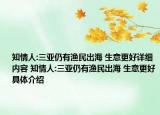 知情人:三亚仍有渔民出海 生意更好详细内容 知情人:三亚仍有渔民出海 生意更好具体介绍