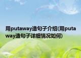 用putaway造句子介绍(用putaway造句子详细情况如何)