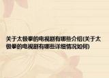关于太极拳的电视剧有哪些介绍(关于太极拳的电视剧有哪些详细情况如何)