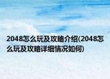 2048怎么玩及攻略介绍(2048怎么玩及攻略详细情况如何)