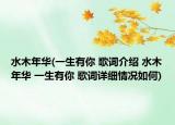 水木年华(一生有你 歌词介绍 水木年华 一生有你 歌词详细情况如何)