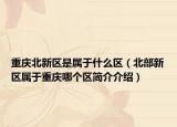 重庆北新区是属于什么区（北部新区属于重庆哪个区简介介绍）