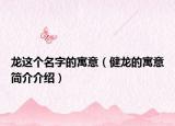 龙这个名字的寓意（健龙的寓意简介介绍）