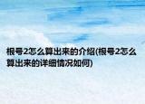 根号2怎么算出来的介绍(根号2怎么算出来的详细情况如何)