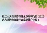 红红火火恍恍惚惚什么意思啊Q宝（红红火火恍恍惚惚是什么意思简介介绍）