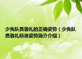 少先队员敬礼的正确姿势（少先队员敬礼标准姿势简介介绍）