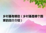 乡村基有哪些（乡村基是哪个国家的简介介绍）
