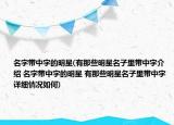 名字带中字的明星(有那些明星名子里带中字介绍 名字带中字的明星 有那些明星名子里带中字详细情况如何)