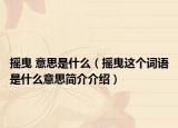 摇曳 意思是什么（摇曳这个词语是什么意思简介介绍）