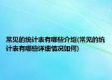 常见的统计表有哪些介绍(常见的统计表有哪些详细情况如何)