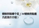 钢铁烈阳哪个区（lol钢铁烈阳是几区简介介绍）