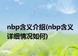 nbp含义介绍(nbp含义详细情况如何)