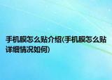 手机膜怎么贴介绍(手机膜怎么贴详细情况如何)