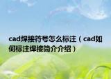 cad焊接符号怎么标注（cad如何标注焊接简介介绍）