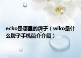 ecko是哪里的牌子（wiko是什么牌子手机简介介绍）
