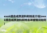 exok组合成员资料和姓名介绍(exok组合成员资料和姓名详细情况如何)