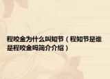 程咬金为什么叫知节（程知节是谁是程咬金吗简介介绍）