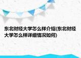 东北财经大学怎么样介绍(东北财经大学怎么样详细情况如何)