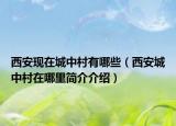 西安现在城中村有哪些（西安城中村在哪里简介介绍）