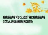 魔域迷城3怎么进介绍(魔域迷城3怎么进详细情况如何)