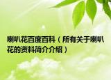 喇叭花百度百科（所有关于喇叭花的资料简介介绍）