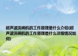 超声波洗碗机的工作原理是什么介绍(超声波洗碗机的工作原理是什么详细情况如何)
