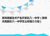 郑州高新技术产业开发区八一中学（郑州市高新区八一中学怎么样简介介绍）