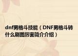 dnf男格斗技能（DNF男格斗转什么刷图厉害简介介绍）