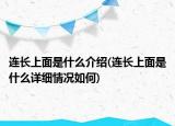 连长上面是什么介绍(连长上面是什么详细情况如何)