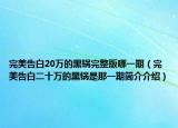完美告白20万的黑锅完整版哪一期（完美告白二十万的黑锅是那一期简介介绍）