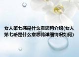 女人第七感是什么意思鸭介绍(女人第七感是什么意思鸭详细情况如何)