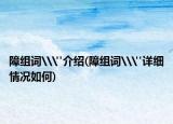 障组词\