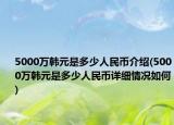 5000万韩元是多少人民币介绍(5000万韩元是多少人民币详细情况如何)