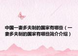 中国一妻多夫制的国家有哪些（一妻多夫制的国家有哪些简介介绍）