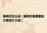 娘希匹怎么说（娘希匹是哪里的方言简介介绍）