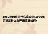 1980年的猴是什么命介绍(1980年的猴是什么命详细情况如何)