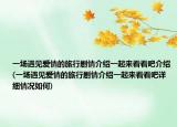 一场遇见爱情的旅行剧情介绍一起来看看吧介绍(一场遇见爱情的旅行剧情介绍一起来看看吧详细情况如何)