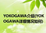 YOKOGAWA介绍(YOKOGAWA详细情况如何)