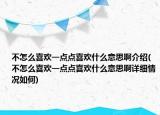 不怎么喜欢一点点喜欢什么意思啊介绍(不怎么喜欢一点点喜欢什么意思啊详细情况如何)