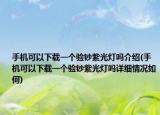 手机可以下载一个验钞紫光灯吗介绍(手机可以下载一个验钞紫光灯吗详细情况如何)