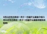 1月11日生日命运一月十一日是什么星座介绍(1月11日生日命运一月十一日是什么星座详细情况如何)