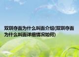 双琪夺面为什么叫面介绍(双琪夺面为什么叫面详细情况如何)