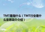 TMT是指什么（TMT行业是什么意思简介介绍）