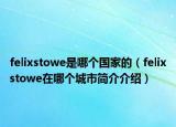 felixstowe是哪个国家的（felixstowe在哪个城市简介介绍）